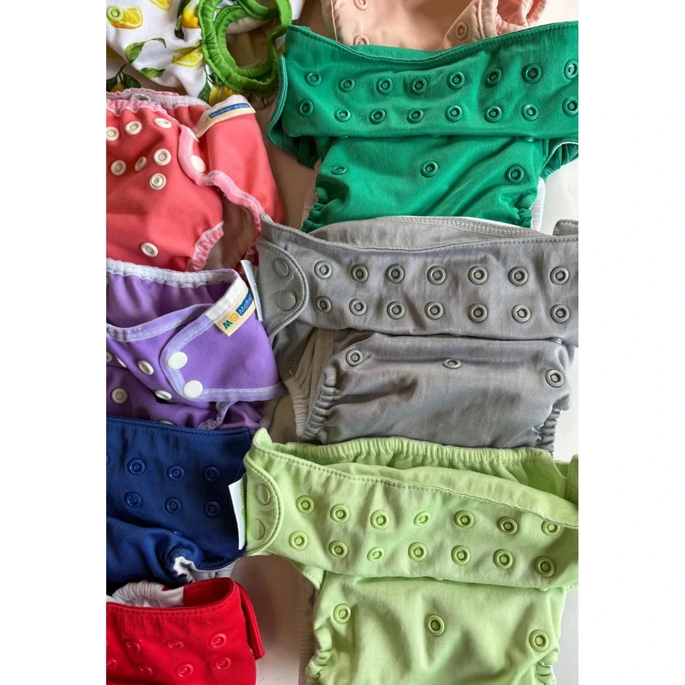 Cloth Diaper Lot bumGenius Mother-ease Petite Crown Covers & Inserts 21 One Szpc